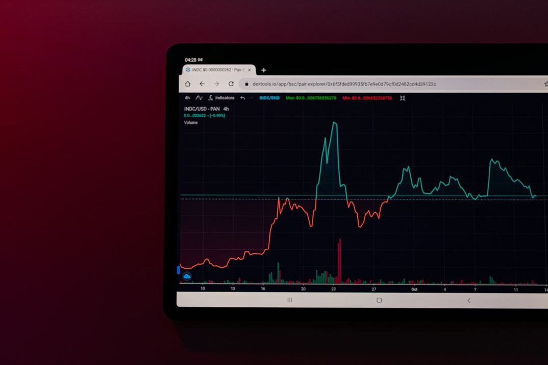 data visualization on screen